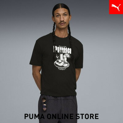 乐天商城 - 『ポイント10倍 4/24 0:00〜4/27 09:59』【公式】 PUMA プーマ メンズ グラフィック リラックスド ブレックファースト 半袖 Tシャツ GRAPHIC Tee メンズ