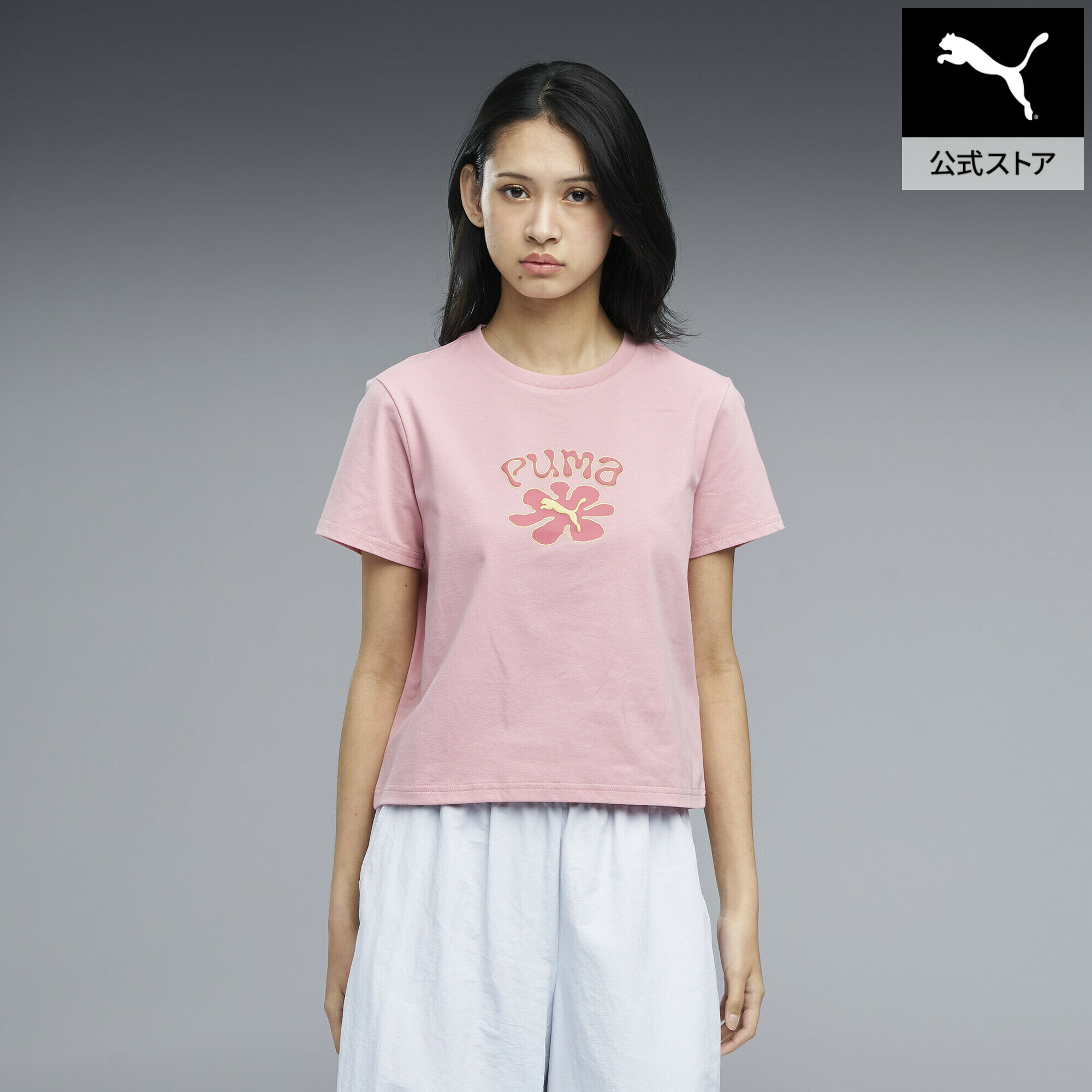 乐天商城 - 『ポイント10倍 4/24 0:00〜4/27 09:59』【公式】 PUMA プーマ ウィメンズ ムーズイン ネイチャー 半袖 Tシャツ MOODS IN NATURE SS TEE W レディース