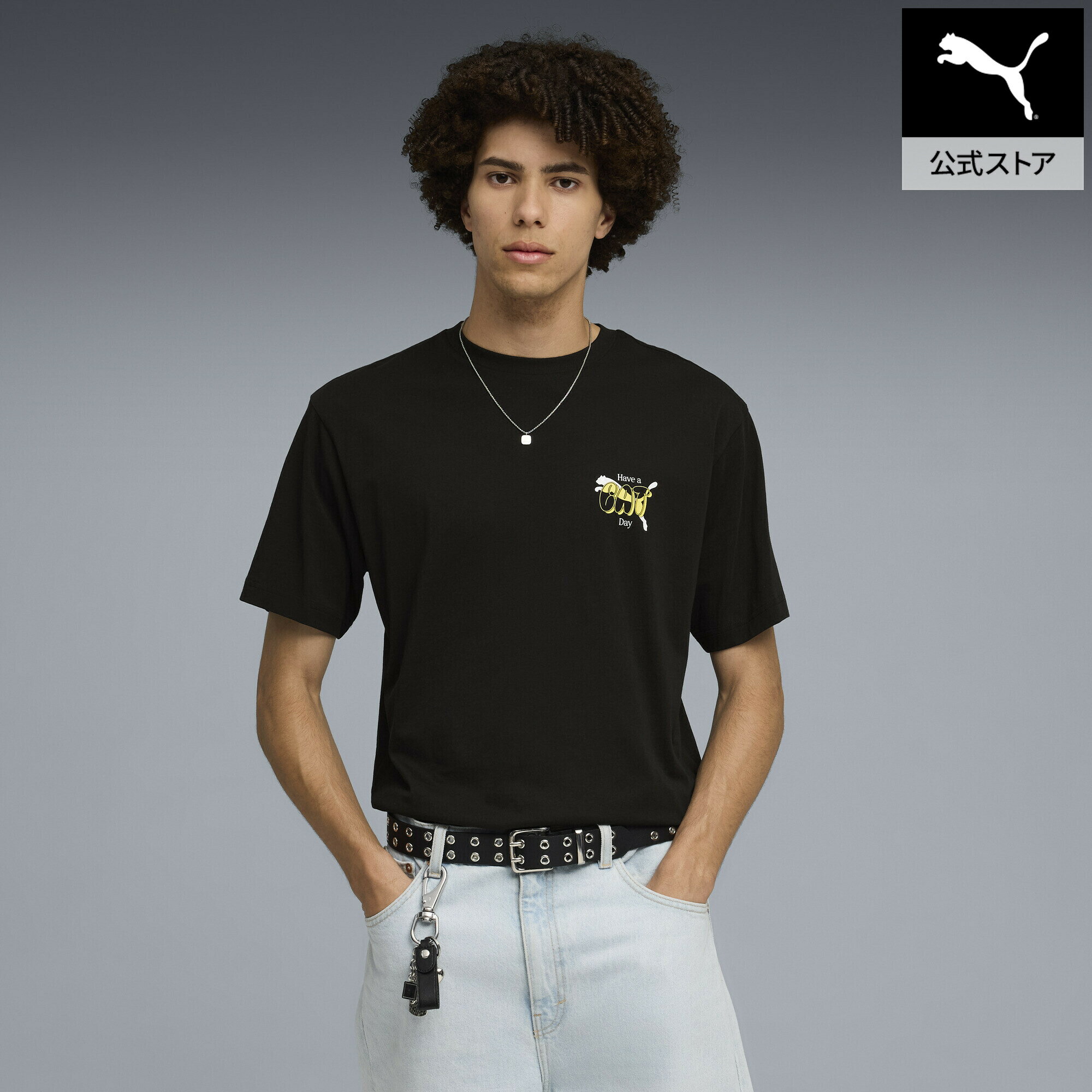乐天商城 - 『ポイント20倍 4/29 0:00〜5/6 23:59』【公式】 PUMA プーマ メンズ グラフィックス バブル フォント リラックス 半袖 Tシャツ GRAPHICS Tee メンズ