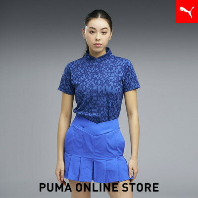 乐天商城 - 『ポイント20倍 4/29 0:00〜5/6 23:59』【公式】 PUMA プーマ ウィメンズ ゴルフ PB グラフィック モックネック 半袖 シャツ W MOCKNECK S/S レディース