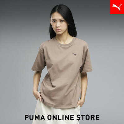 乐天商城 - 『ポイント20倍 4/29 0:00〜5/6 23:59』【公式】 PUMA プーマ ウィメンズ ESS エレベーテッド MX BK PT 半袖 Tシャツ GRAPHICS MX SS BK PT TEE レディース