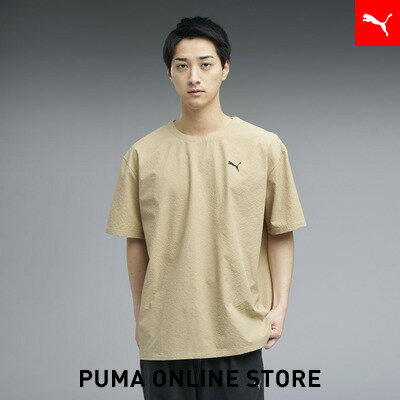 乐天商城 - 『ポイント20倍 4/29 0:00〜5/6 23:59』【公式】 PUMA プーマ メンズ ESS エレベーテッド ウーブン クルーネック 半袖 Tシャツ SUMMER WOVEN SS Crew メンズ