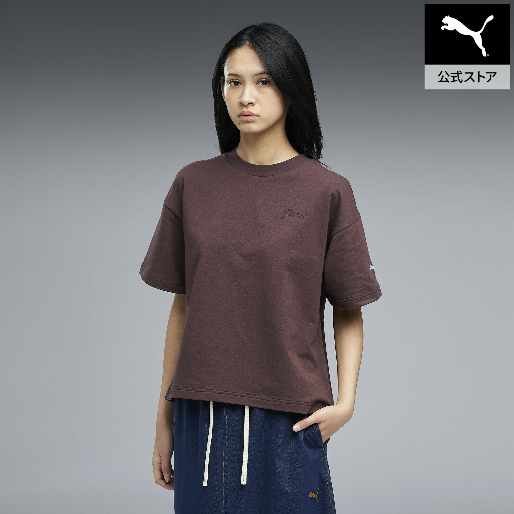 Rakuten - 『ポイント20倍 6/25 0:00〜6/26 1:59』【公式】 PUMA プーマ ウィメンズ ESS エレベーテッド MX ベビー 半袖 Tシャツ SUMMER MX LOGO TEE レディース