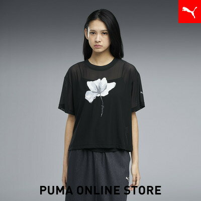 乐天商城 - 『ポイント20倍 4/29 0:00〜5/6 23:59』【公式】 PUMA プーマ ウィメンズ ESS エレベーテッド シアー 半袖 Tシャツ SUMMER SHEER SS TEE レディース