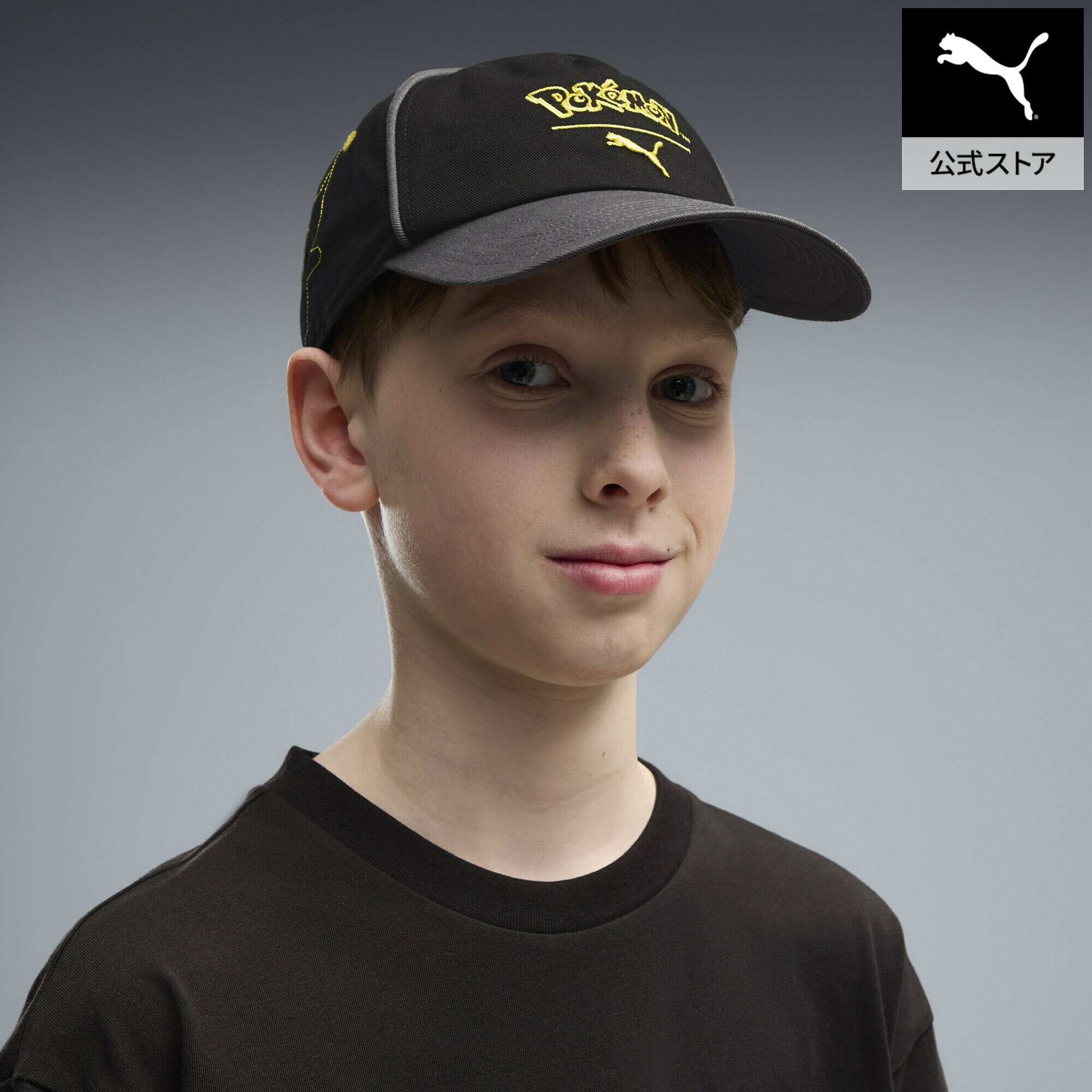 乐天商城 - 【公式】 PUMA プーマ キッズ PUMA x ポケモン ダッドキャップ PUMA X POKEMON Dad Cap Jr キッズ
