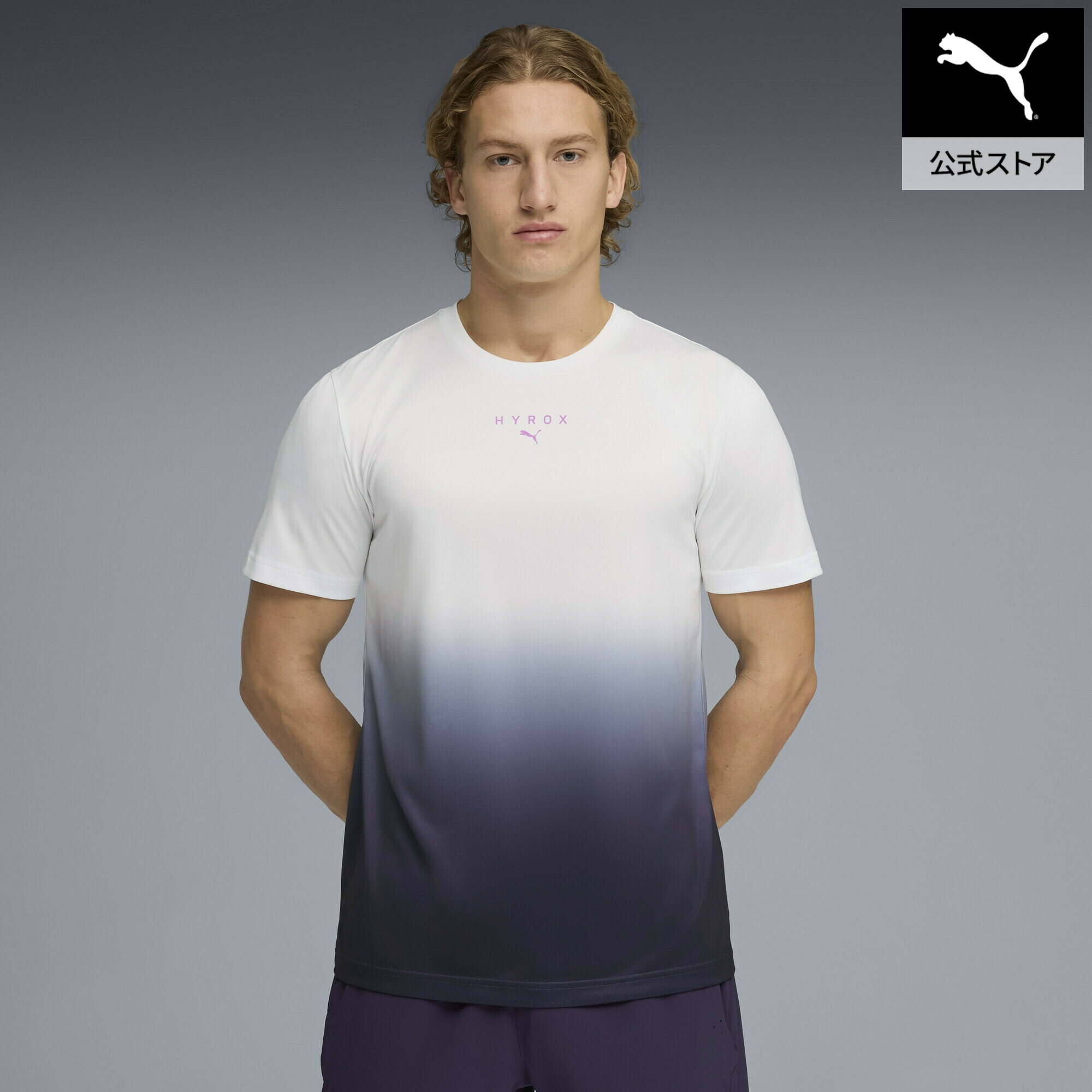 乐天商城 - 【公式】 PUMA プーマ メンズ トレーニング PUMA x HYROX ポリ グラフィック 半袖 Tシャツ M HYROX POLY GRAPHIC TEE メンズ
