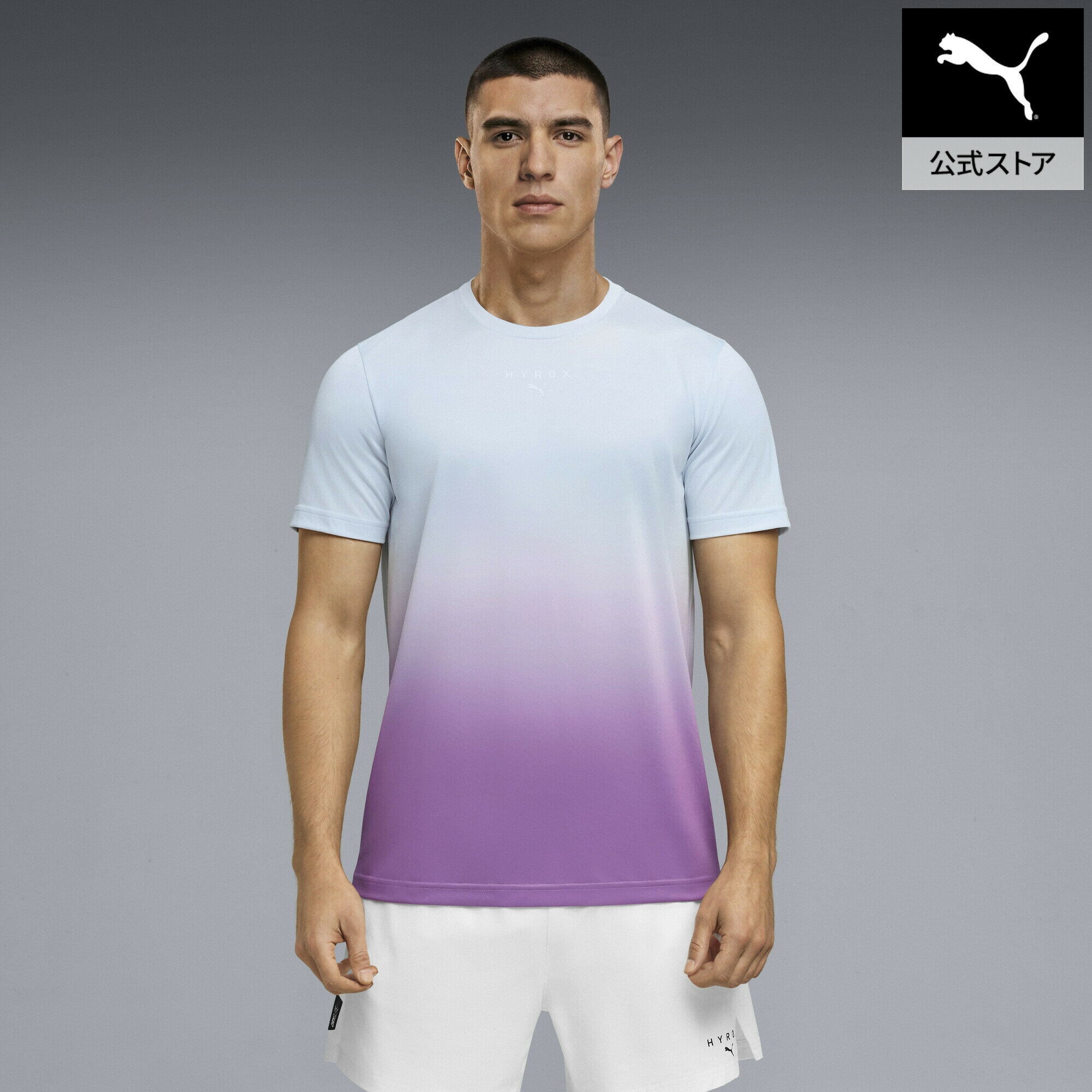 乐天商城 - 『ポイント20倍 4/29 0:00〜5/6 23:59』【公式】 PUMA プーマ メンズ トレーニング PUMA x HYROX ポリ グラフィック 半袖 Tシャツ M HYROX POLY GRAPHIC TEE メンズ