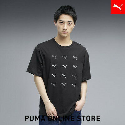 乐天商城 - 『ポイント20倍 4/29 0:00〜5/6 23:59』【公式】 PUMA プーマ メンズ ESS エレベーテッド クール スケッチ キャット 半袖 Tシャツ ESS ELEVATED CL SKCH CAT TEE メンズ