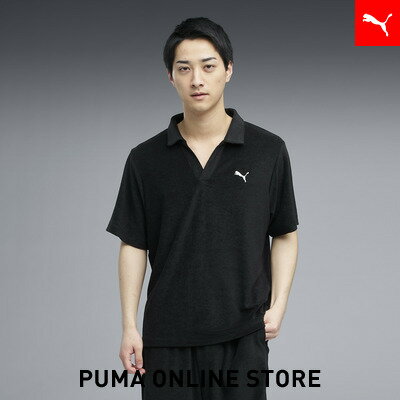 乐天商城 - 『ポイント10倍 4/24 0:00〜4/27 09:59』【公式】 PUMA プーマ メンズ ESS エレベーテッド パイル 半袖 ポロシャツ SUMMER SS PILE POLO メンズ