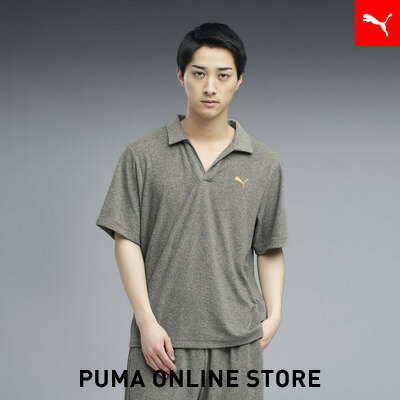 乐天商城 - 『ポイント20倍 4/29 0:00〜5/6 23:59』【公式】 PUMA プーマ メンズ ESS エレベーテッド パイル 半袖 ポロシャツ SUMMER SS PILE POLO メンズ