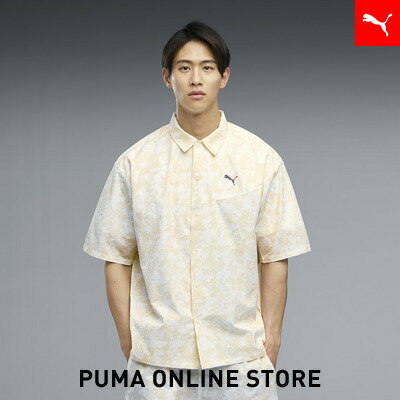 乐天商城 - 『ポイント10倍 4/24 0:00〜4/27 09:59』【公式】 PUMA プーマ メンズ ESS エレベーテッド ウーブン AOP 半袖 Tシャツ SUMMER WOVEN AOP SS SHIRT メンズ