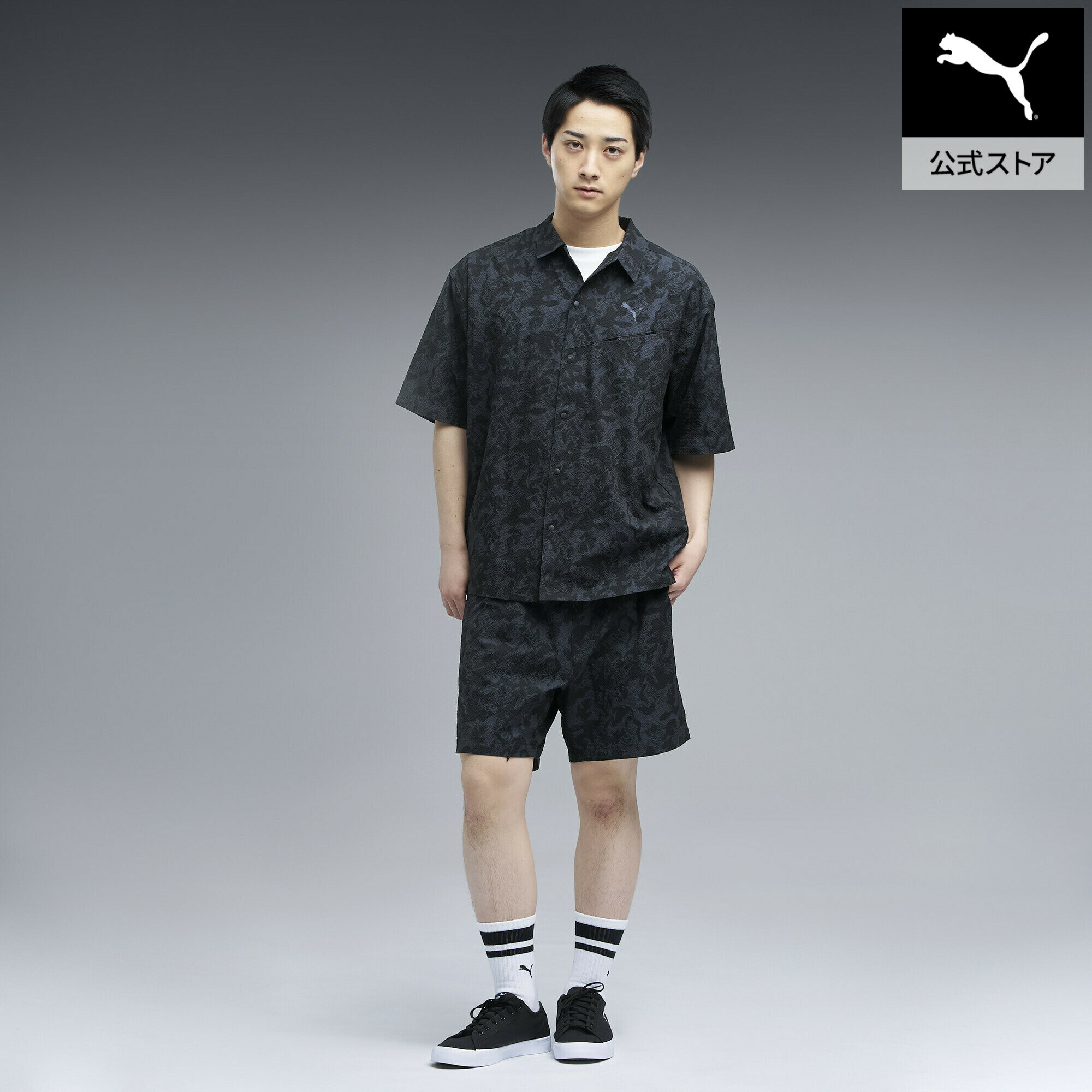 Rakuten - 【公式】 PUMA プーマ メンズ ESS エレベーテッド ウーブン AOP 6ショート パンツ SUMMER WOVEN AOP 6in SHIORTS メンズ