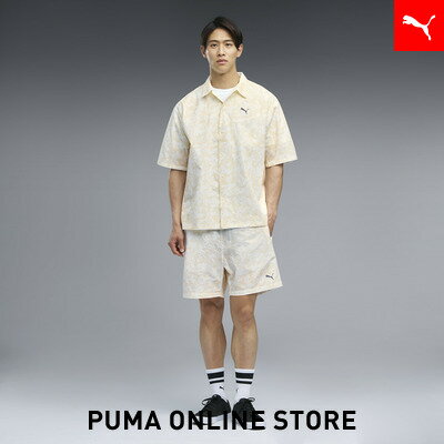乐天商城 - 『ポイント20倍 4/29 0:00〜5/6 23:59』【公式】 PUMA プーマ メンズ ESS エレベーテッド ウーブン AOP 6ショート パンツ SUMMER WOVEN AOP 6in SHIORTS メンズ
