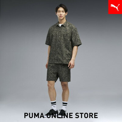 乐天商城 - 『ポイント20倍 4/29 0:00〜5/6 23:59』【公式】 PUMA プーマ メンズ ESS エレベーテッド ウーブン AOP 6ショート パンツ SUMMER WOVEN AOP 6in SHIORTS メンズ