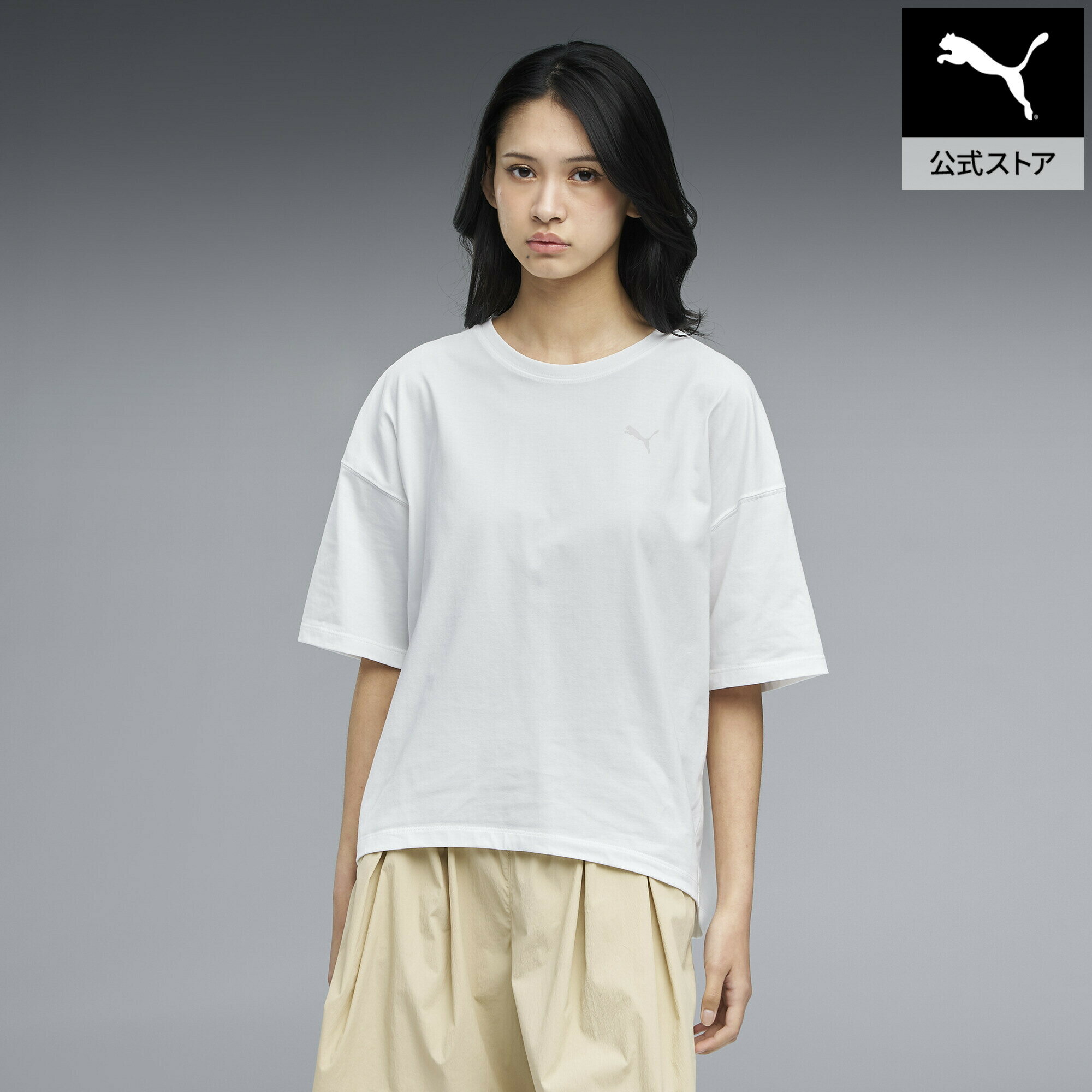 Rakuten - 『ポイント20倍 6/25 0:00〜6/26 1:59』【公式】 PUMA プーマ ウィメンズ ESS エレベーテッド クール コクーン 半袖 Tシャツ SUMMER COCOON SS TEE レディース