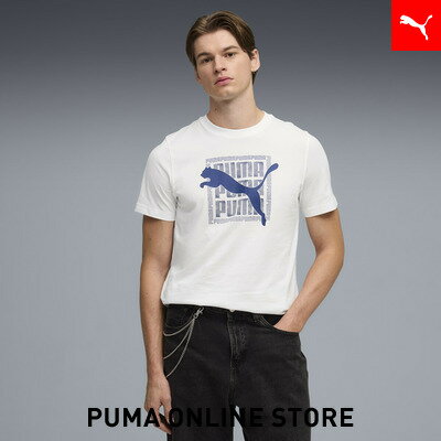 乐天商城 - 『ポイント20倍 4/29 0:00〜5/6 23:59』【公式】 PUMA プーマ メンズ グラフィック プーマ ワーディング 半袖 Tシャツ GRAPHIC Tee メンズ