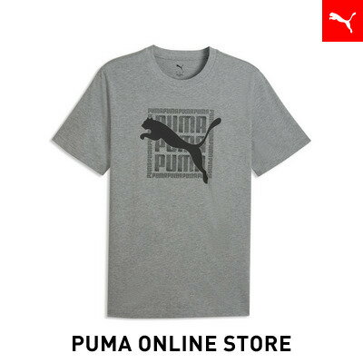 乐天商城 - 【公式】 PUMA プーマ メンズ グラフィック プーマ ワーディング 半袖 Tシャツ GRAPHIC Tee メンズ