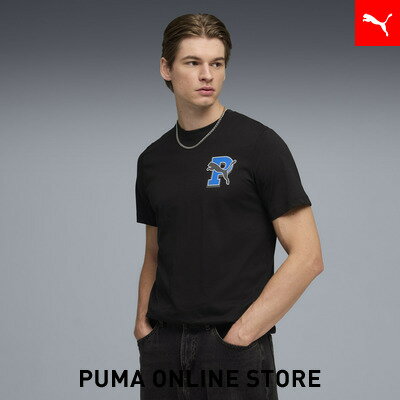 乐天商城 - 【公式】 PUMA プーマ メンズ グラフィック ヴァーシティ 半袖 Tシャツ GRAPHIC Tee メンズ