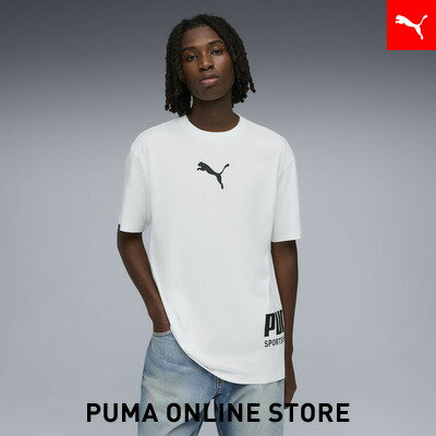 乐天商城 - 『ポイント20倍 4/29 0:00〜5/6 23:59』【公式】 PUMA プーマ メンズ プーマ スポーツ リラックスド グラフィック 半袖 Tシャツ PUMA SPORT Graphic Tee メンズ
