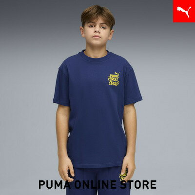 乐天商城 - 『ポイント20倍 4/24 0:00〜4/25 01:59』【公式】 PUMA プーマ ボーイズ ミッド90S リラックスド バック グラフィック 半袖 Tシャツ B 120-160cm MID90s Back Graphic Tee キッズ