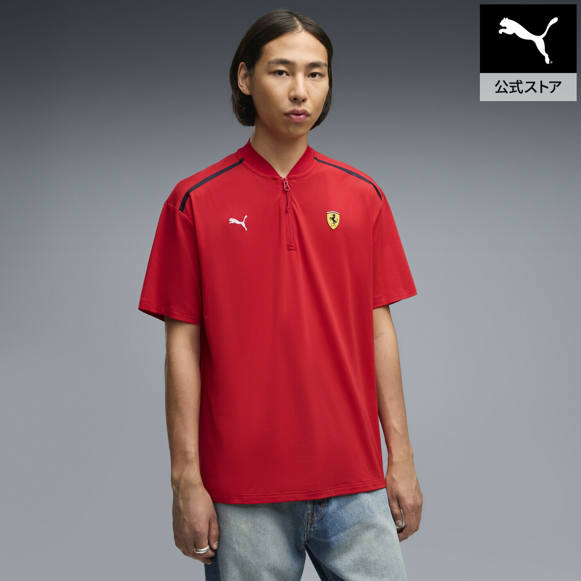 プーマ PUMA ポロシャツ ボタン ショートスリーブ 半袖 Mサイズ 赤 楽天市場】プーマ ポロシャツ（カラーレッド）（メンズファッション