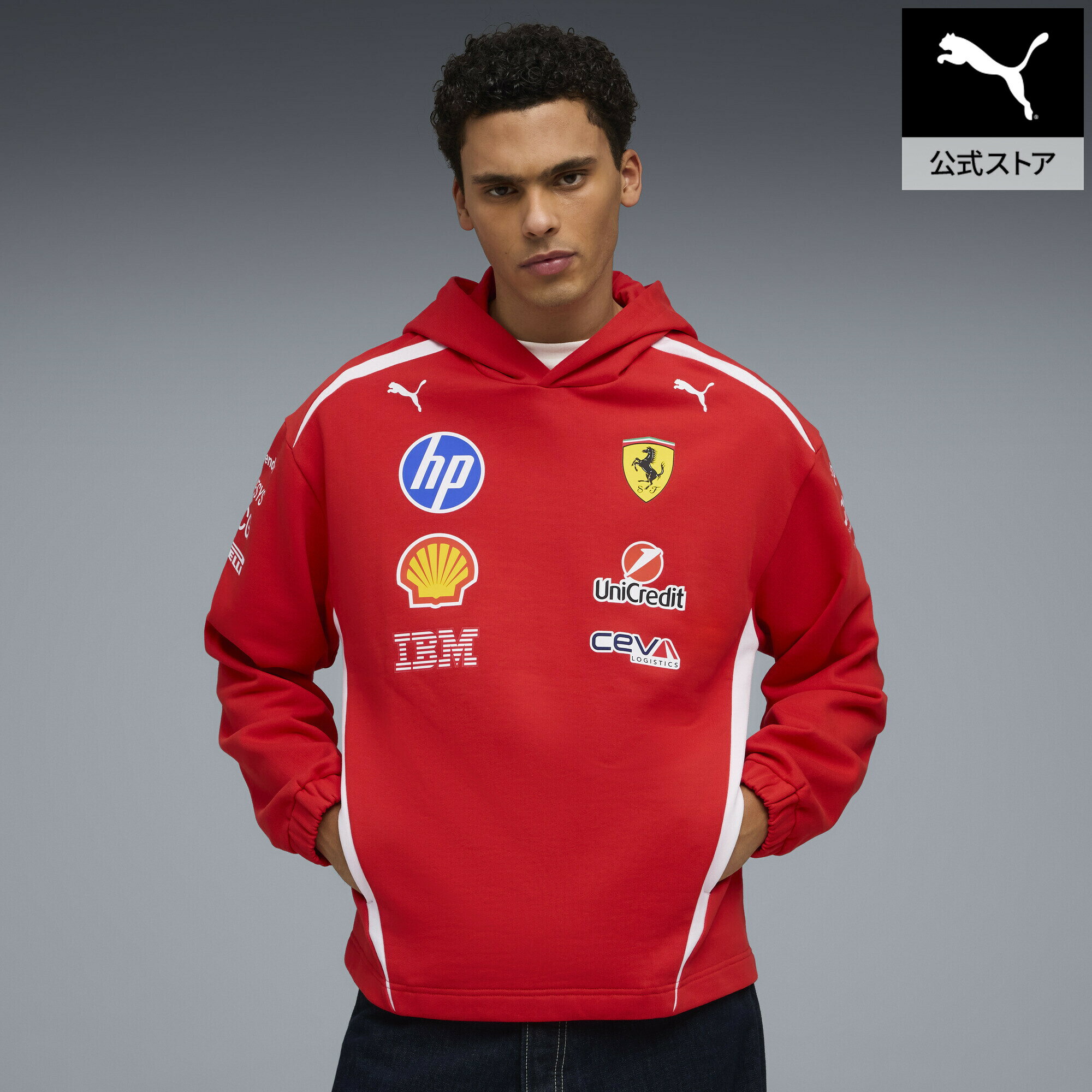 『ポイント20倍 7/18 0:00〜7/21 1:59』 PUMA プーマ メンズ フェラーリ レプリカ ドライバーズ オーセンティック フーディ SF RP Drivers Auth Hoodie メンズ