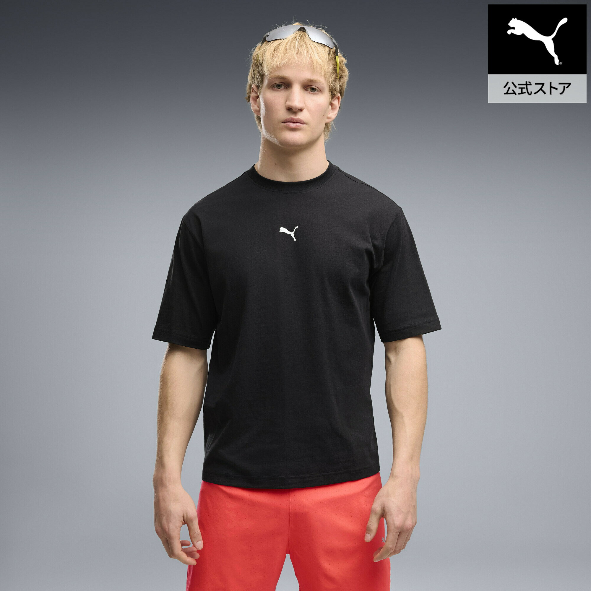 『ポイント10倍 7/19 20:00〜7/26 1:59』 PUMA プーマ メンズ ラン カルチャー コレクティブ ボクシー グラフィック 半袖 Tシャツ RUN CULTURE COLLECTIVE Tee メンズ