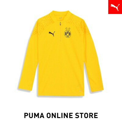 『ポイント20倍 6/4 20:00〜6/6 01:59』【公式】PUMA プーマ メンズ Tシャツ サッカー 【メンズ ドルトムント 2023-24 トレーニング 1/4 ジップトップ】