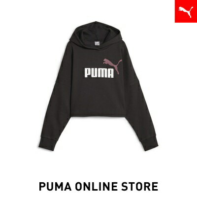 『ポイント20倍 6/4 20:00〜6/6 01:59』【公式】PUMA プーマ キッズ トップス パーカー 【キッズ ガールズ ESS ロゴ クロップド フーディー 120-160cm】