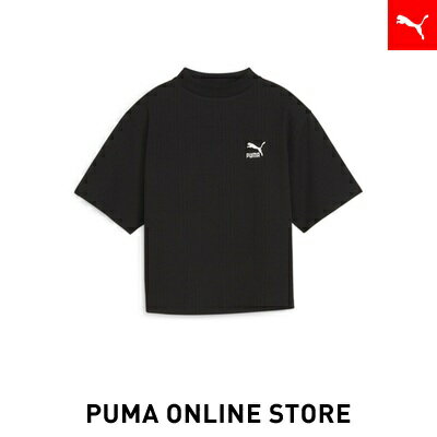 『ポイント20倍 6/4 20:00〜6/6 01:59』【公式】PUMA プーマ レディース Tシャツ 【ウィメンズ CLASSICS リブ リラックス モックネック 半袖 シャツ】