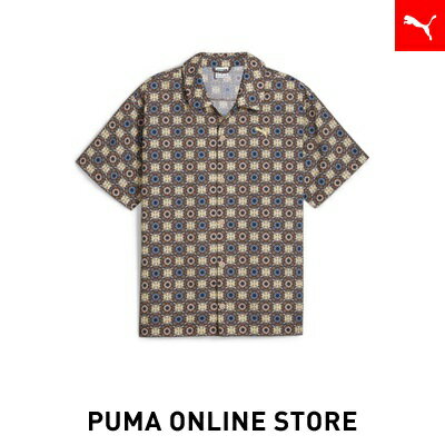 『ポイント20倍 6/4 20:00〜6/6 01:59』【公式】PUMA プーマ メンズ レディース ポロシャツ 【ユニセックス CLASSICS ニュー プレップ AOP ウーブン 半袖 ポロシャツ】