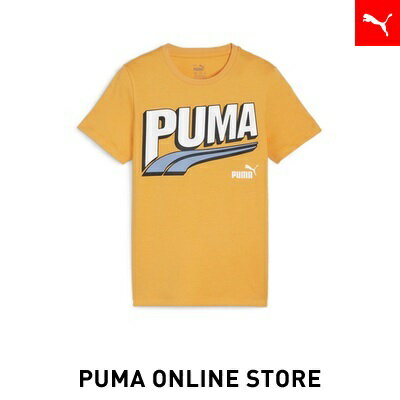 【公式】PUMA プーマ キッズ Tシャツ 【キッズ ボーイズ ESSプラス MID 90s ロゴ グラフィック 半袖 Tシャツ 120-160cm】