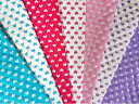 【当店オリジナル♪】50cmカットキルトラメ入り☆ハート柄キルト~7color~