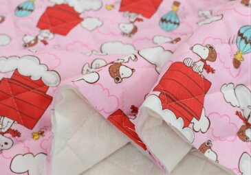 キャラクターキルト30cm以上から購入可能、10cm単位カットOK【キルト☆SNOOPY柄〜雲とおうち〜】入園入学用/幼稚園/保育園/小学校レッスンバッグ/シューズケース通園バッグコッカGQ3567-1B11(11316)