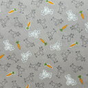 【お買い得ハギレ♪50cmカット生地】シーチング生地☆DickBrunaミッフィー柄/グレーG-2020-1C