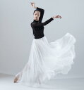 大きい裾 広がる スカート レディース ロング丈 フラメンコ ダンス衣裳 ベリーダンス ラテンダンス 古典舞踊 ボトムス 2重重ね 大裾幅 美人服 エレガント ...
