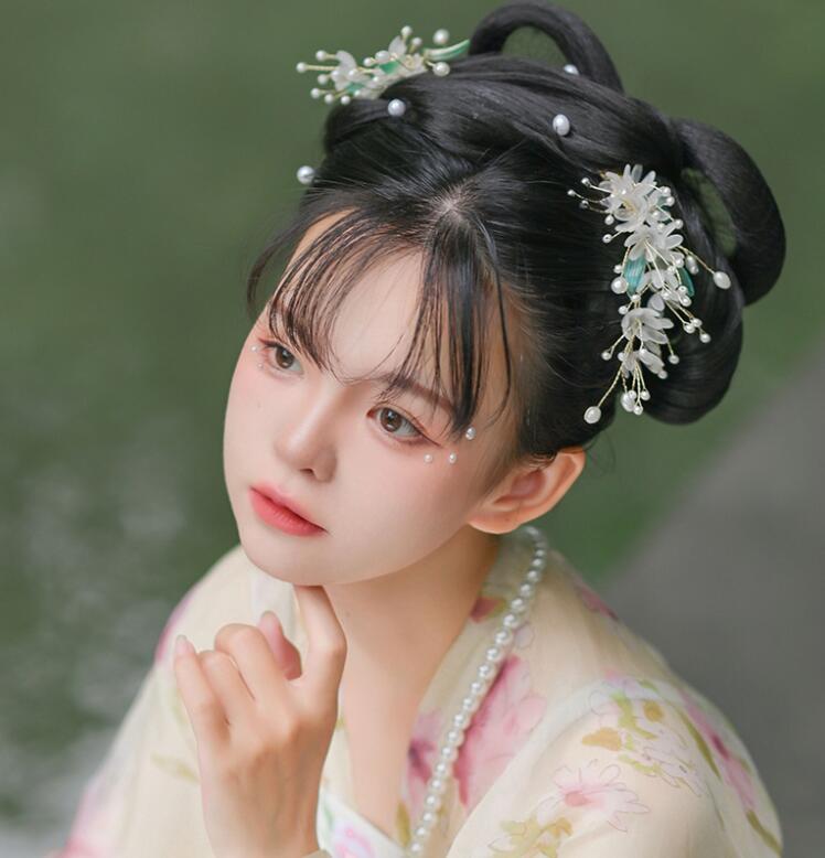 レディース コスプレ道具 唐装漢服 古典美人 ヘアアクセサリー 髪飾り かんざし＋ヘアピン＋コーム チ..