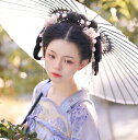 レディース コスプレ道具 古典美人 唐装漢服用 ペアアクセサリー 髪飾り ヘアピン チャイナ風 花柄 フリンジ付き 舞台演出小物 グッズ 写真撮影 イベント学園...