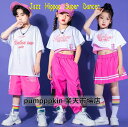 ダンス衣裳 ジャズダンス ヒップホップ キッズ子供服~大人 ダンスウェア 男女兼用 hip-hop jazz チアガール ダンサー 上下セットアップ Tシャツ パンツorチュールスカート ストリートダンス カジュアルウェア 子供の日 ステージ舞台演出服団体服 学園祭文化祭 110~180cm