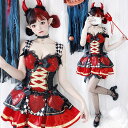 ハロウィン コスプレ 魔女 悪魔 仮装 衣装 大人 レディース キラキラ ワンピース ミニ丈 デビル コスチューム ハロウィン仮装 コスプレ衣装 巫女 ウィッチ...