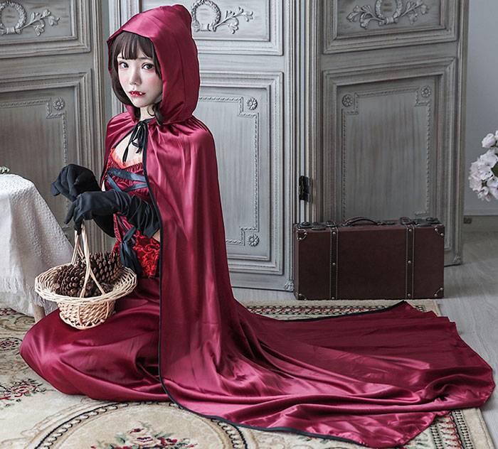 ハロウィン コスプレ 赤ずきん 仮装 変装 コスチューム3点セット レディース 赤ずきん マキシ丈 ワンピース フード付きマント プリンセス 魔女 悪魔 巫女 幽霊 ヴァンパイア コスプレ ハロウィン衣装 手袋付き 可愛い 大人 ハロウィーン 学園祭 余興 コスプレ 衣装 赤 M L XL
