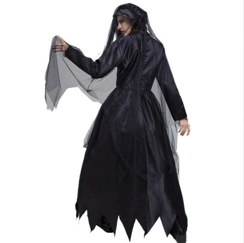 ハロウィン 仮装 コスプレ 衣装 鬼花嫁 吸血鬼 3点セットアップ 大人 レディース 怖い 暗黒系 花嫁 ゾンビ 鬼の花嫁 鬼新婦 悪魔 パーティー コスチューム衣装 ロング丈 ワンピース ヴァンパイア 仮装 マキシ丈 チュール 可愛い ハロウィーン 衣装 COSPLAY 黒 S M L XL pumpppkin-10000255 pumpppkin 楽天市場店 サンプル画像3