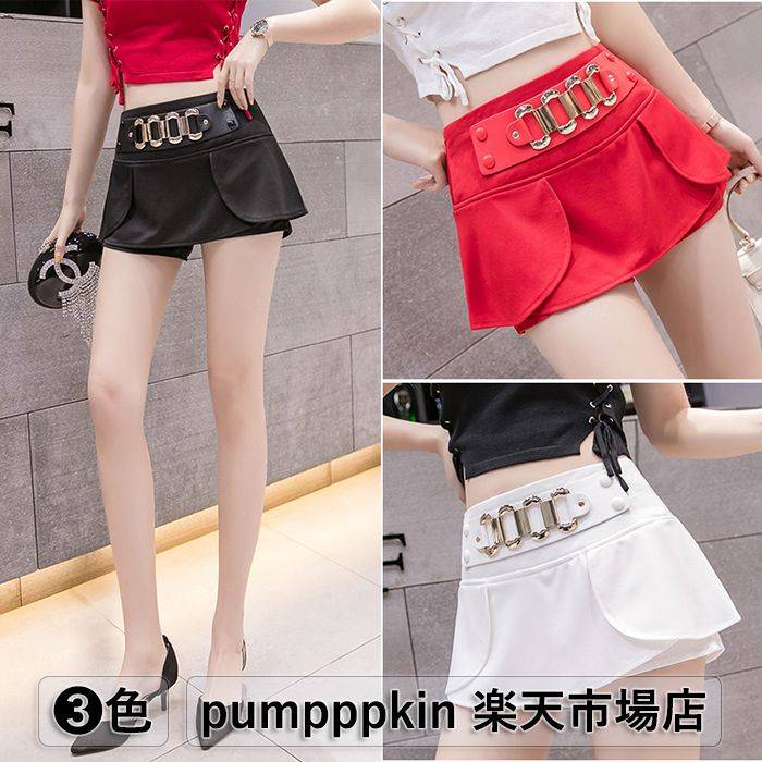 キュロットスカート レディース マイクロミニ スカート セクシー ショートスカート 着痩せ ショートパンツ 短パン 春夏 ハイウエスト 伸縮 ストレッチ ボトム...