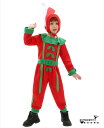 クリスマス 衣装 キッズ エルフ 子ども 妖精 変装 コスプレ仮装 子供 着ぐるみ オールインワン コスプレ クリスマス衣装 面白い 子供用 コスチューム 子供 男の子 女の子 キッズ かわいい 変装 変装 舞台ステージ衣装 イベント 学園祭 ダンスウェア 赤 緑 S M L XL(3)