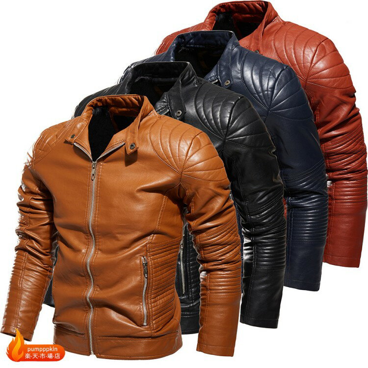 裏ボアライダースジャケットメンズ春...