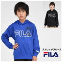 パーカー キッズ 男の子 FILA 子供服 【メール便送料無料】女の子 スウェット ストレッチ フリース ビッグロゴ ジュニア フィラ 通学 スポーツ 暖か 塾...
