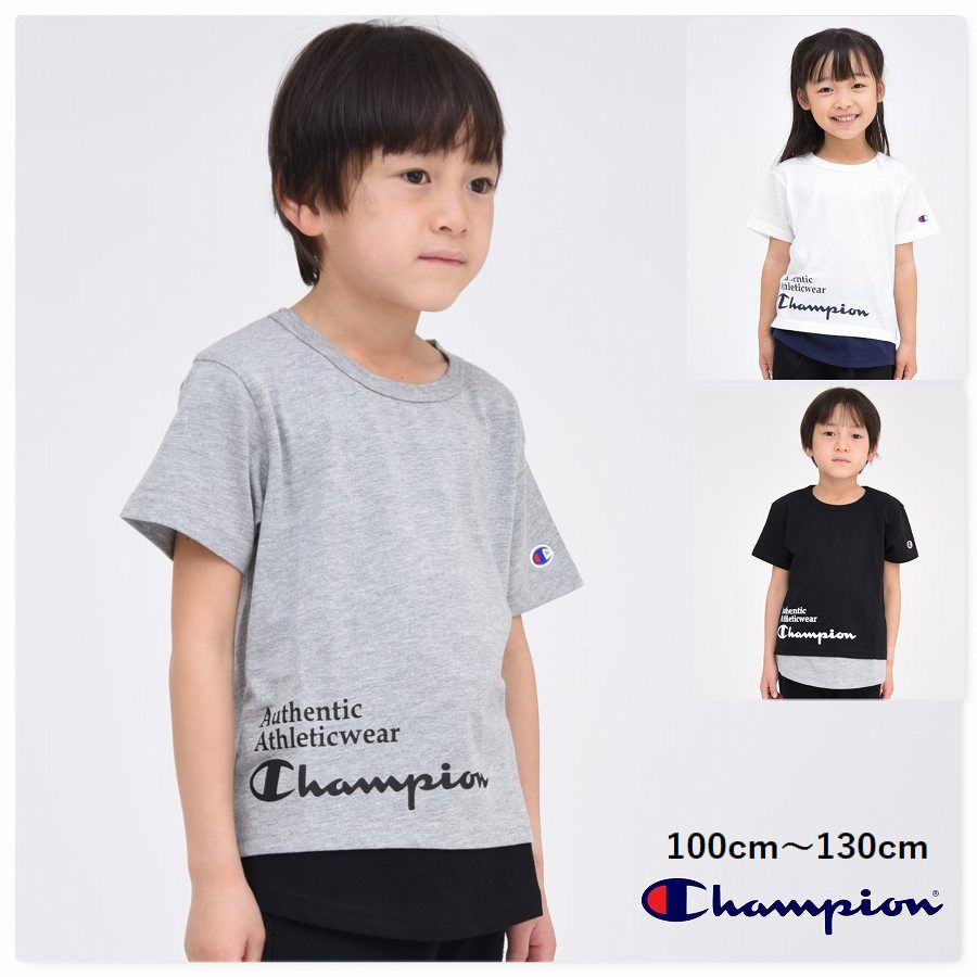 半袖 Tシャツ 男の子 子供服 チャンピオン 【メール便 送料無料】champion kids キッズ 女の子 トドラー 100cm 旅行 夏 春 通園 通学