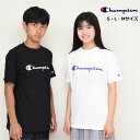 半袖 tシャツ レディース メンズ 綿100%【メール便 送料無料】チャンピオン champion c3-p302 ベーシック Tシャツ 半袖 親子 トップス 無地 ユニセックス ロゴ スポーツ クルーネック ジュニア ブランド 夏 秋 春