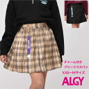 ALGY アルジー チャーム付き プリーツ スカパン【メール便送料無料】ジュニア 女の子 ブランド キッズ 通学 ズボン ショート 運動 クラブ ガールズ