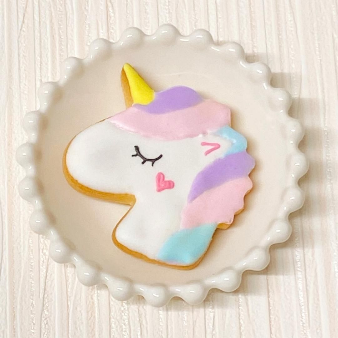 【ユニコーン】アイシングクッキー 単品 ケーキデコレーション ケーキトッピング プチギフト お配り プレゼント お菓子 クッキー